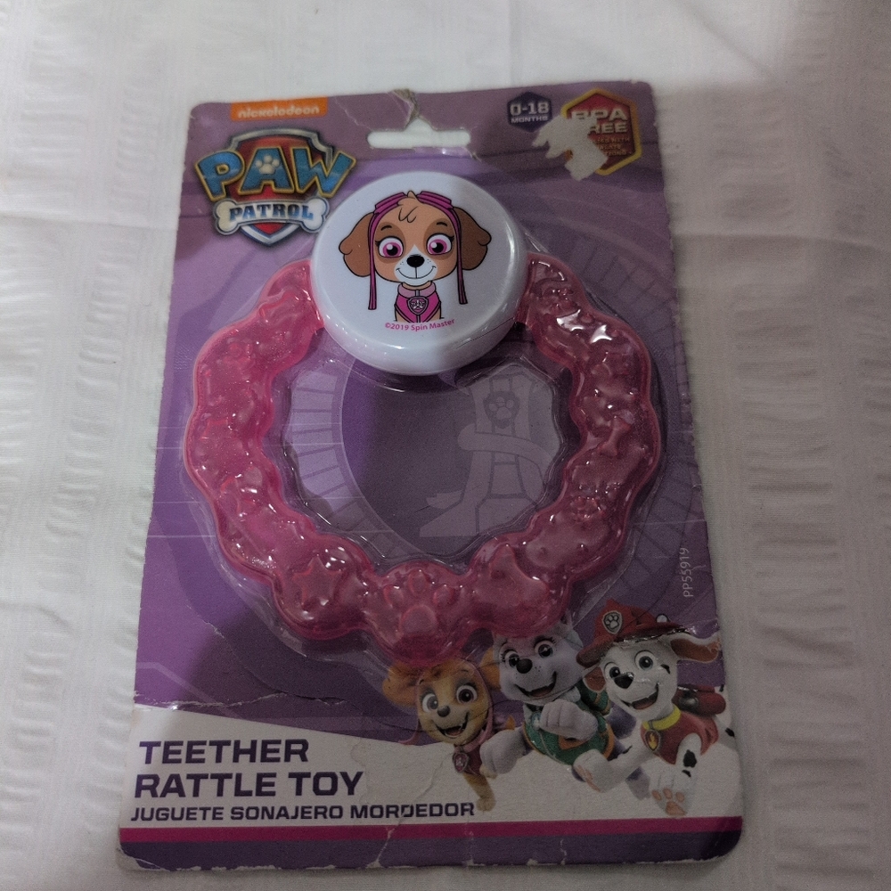 Paw Patrol Teether Rattle Toy